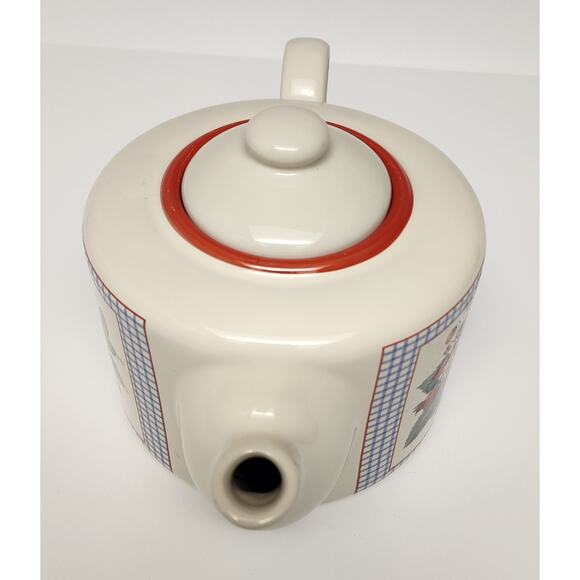 Hawthorne Manor Hallmark Design Collections Ceramic Teapot Fruit/Floral Pattern - Picture 8 of 11